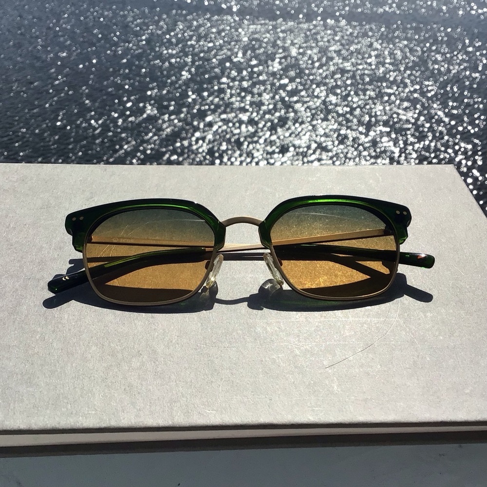 tens Filter Your World Rare Larsson Green Tropic High Sunglasses Metal Frame